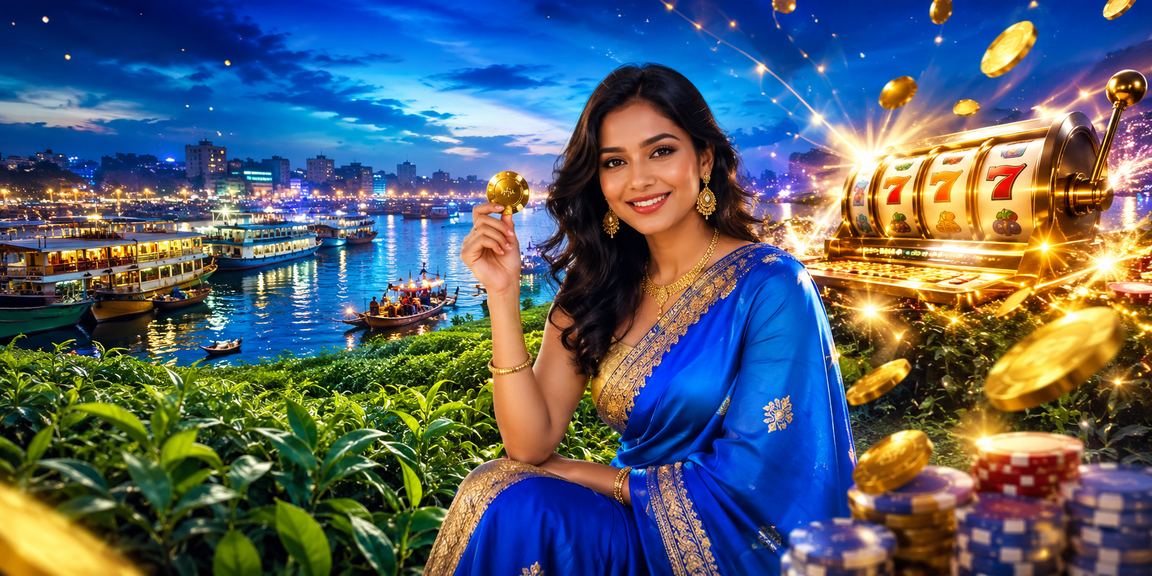 ঢাকার চা বাগানে একজন ব্যবহারকারী মোবাইলে 499 vat স্লট গেম উপভোগ করছেন